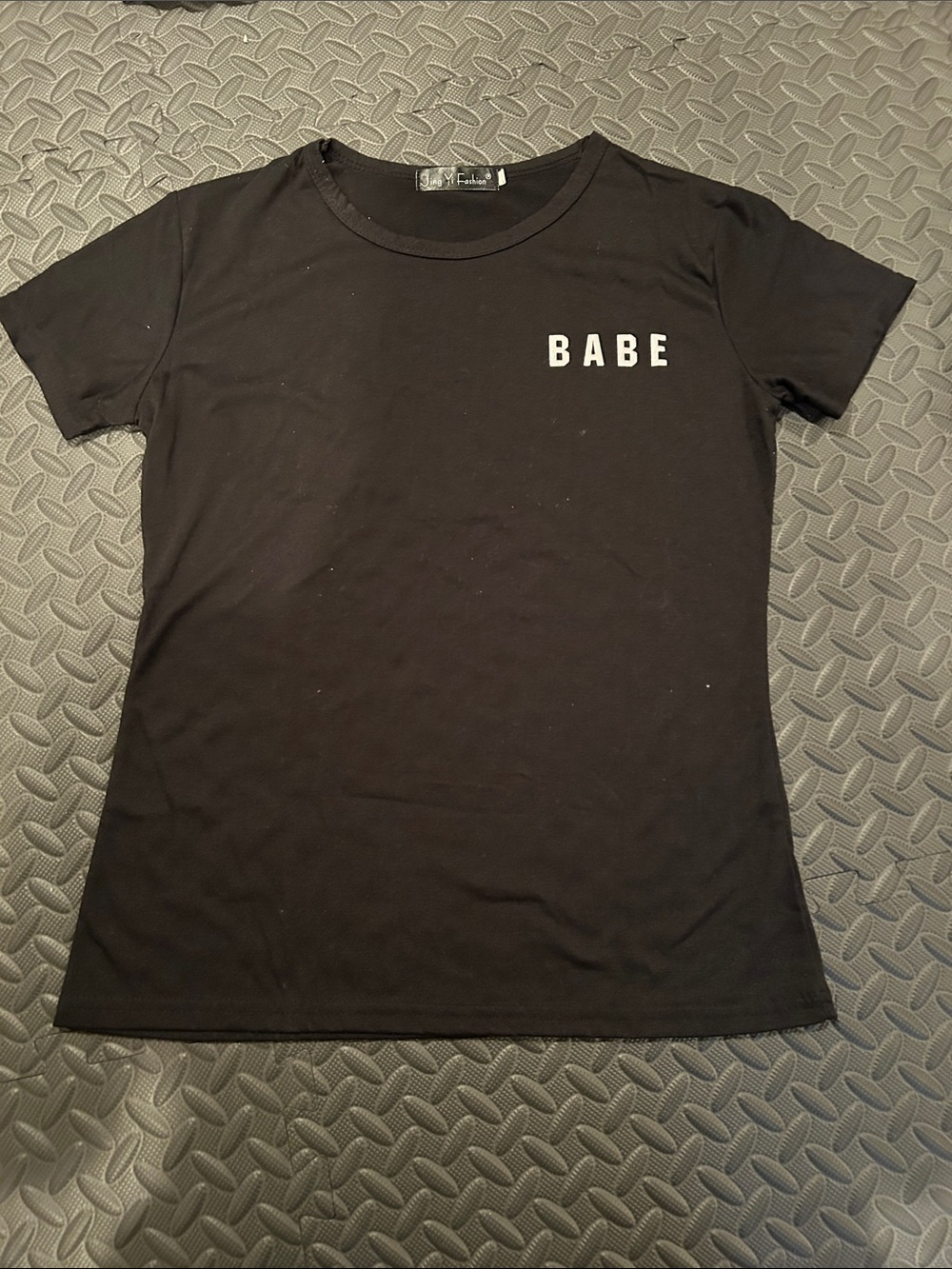 Black 'BABE' Short Sleeve Tee